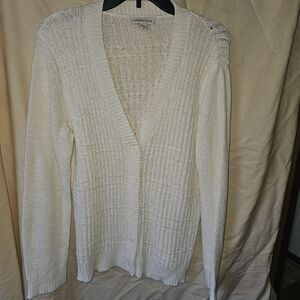 Coldwater Creek Women's Cream Cardigan